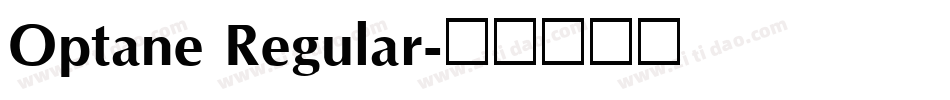 Optane Regular字体转换